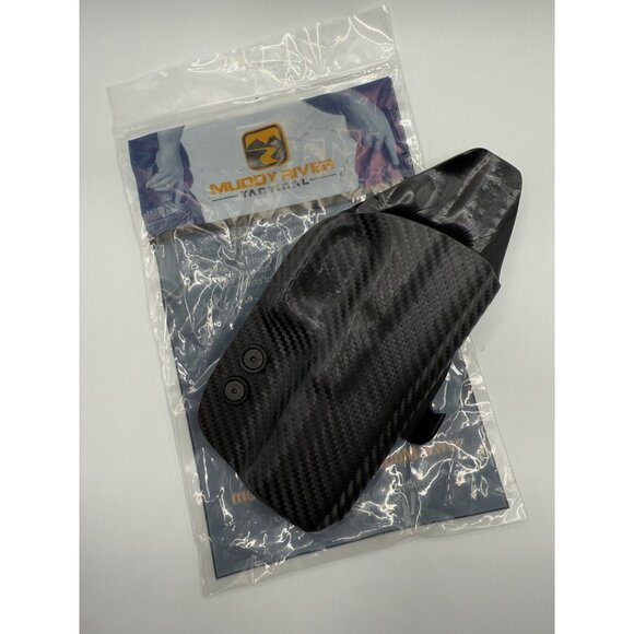 Muddy River Tactical Carbon Fiber Kydex OWB Paddle Holster Glock 17/22 NEW RH - Picture 4 of 4